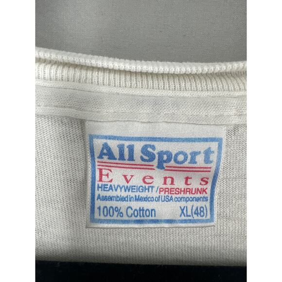 90s Vintage Texas Shirt Mens XL White Graphic Tee Lone Star State Distressed - Picture 2 of 7